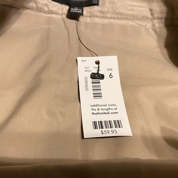 The Limited printed B&W with tan skirt size 6 NWT - Picture 7 of 7
